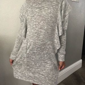 Gray winter dress